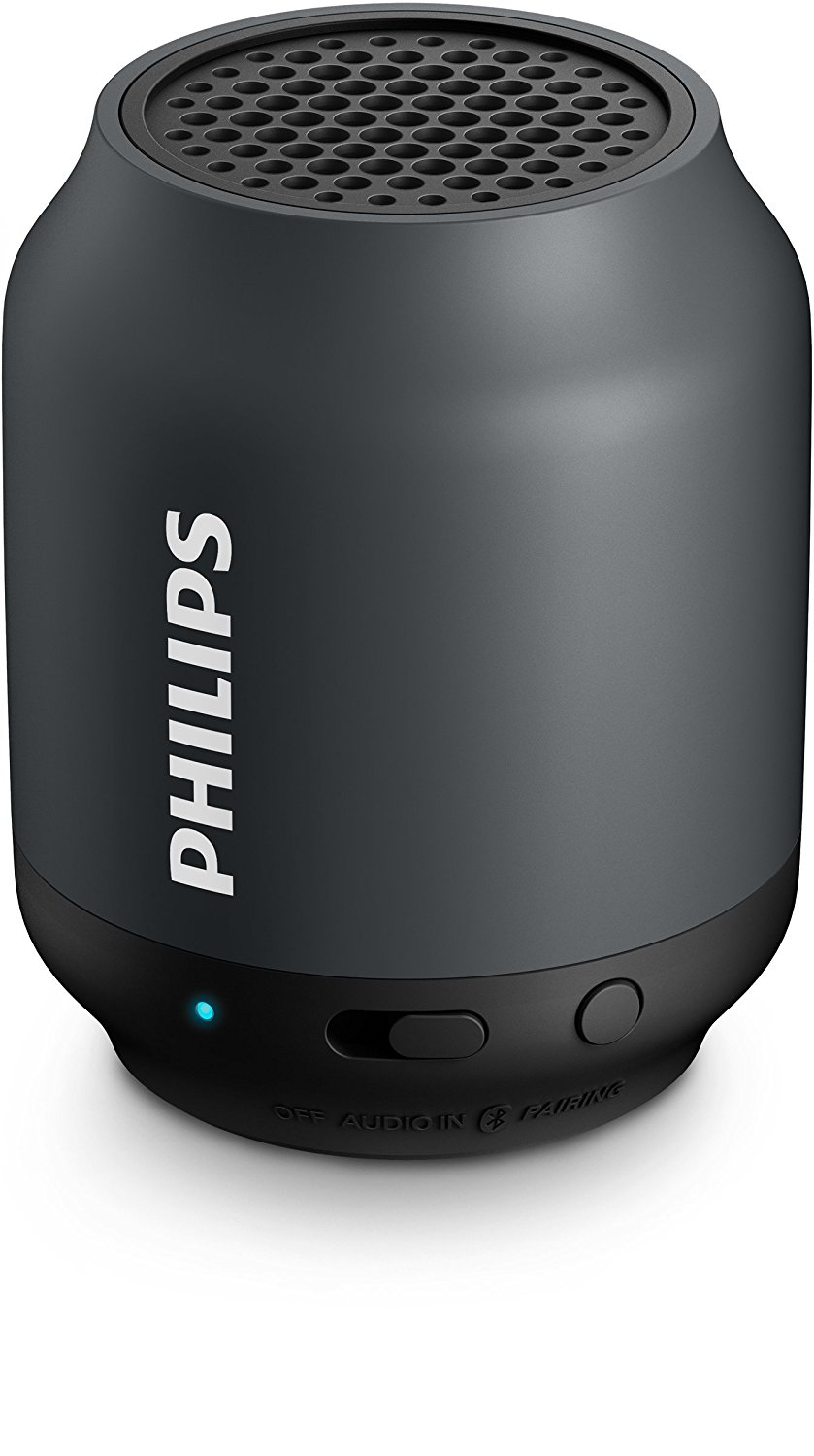 Philips BT50B Portable Wireless Bluetooth Speaker, Black