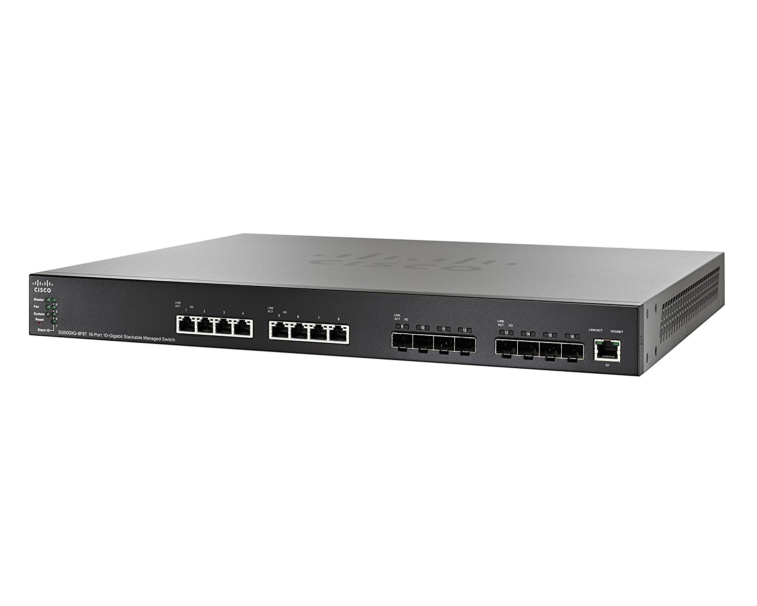 Cisco SG500XG8F8TK9NA 16-Port Gigabit PoE Switch