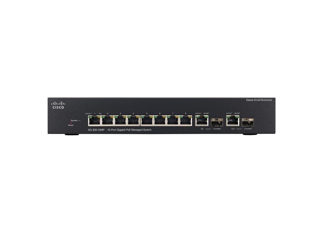 Cisco Switch SG300-10PP-K9 8 Port Giga PoE)