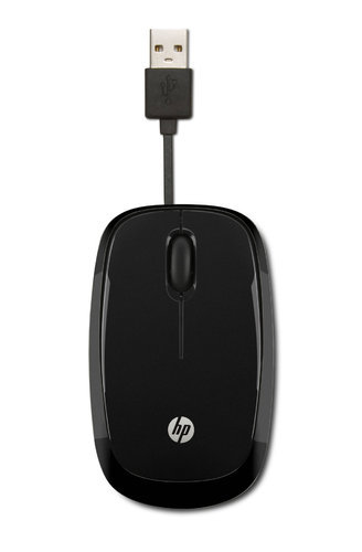HP X1250 Wired Black Mouse