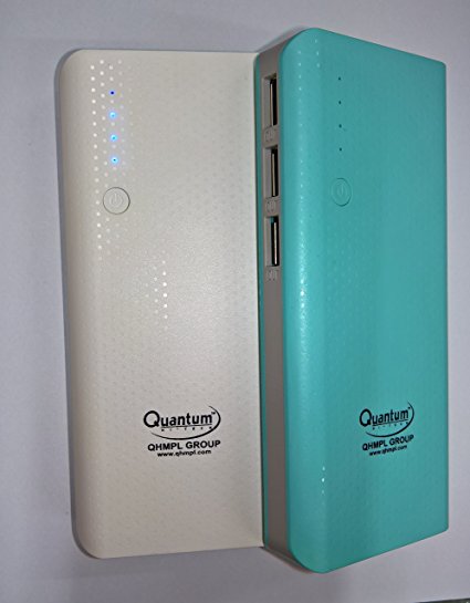 QUANTUM QHMPL QHM-12500 mAH 3 USB Port Power Bank (Colour May Vary)