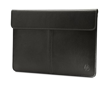 HP 13.3 Prm Lth Blk Zip Sleeve