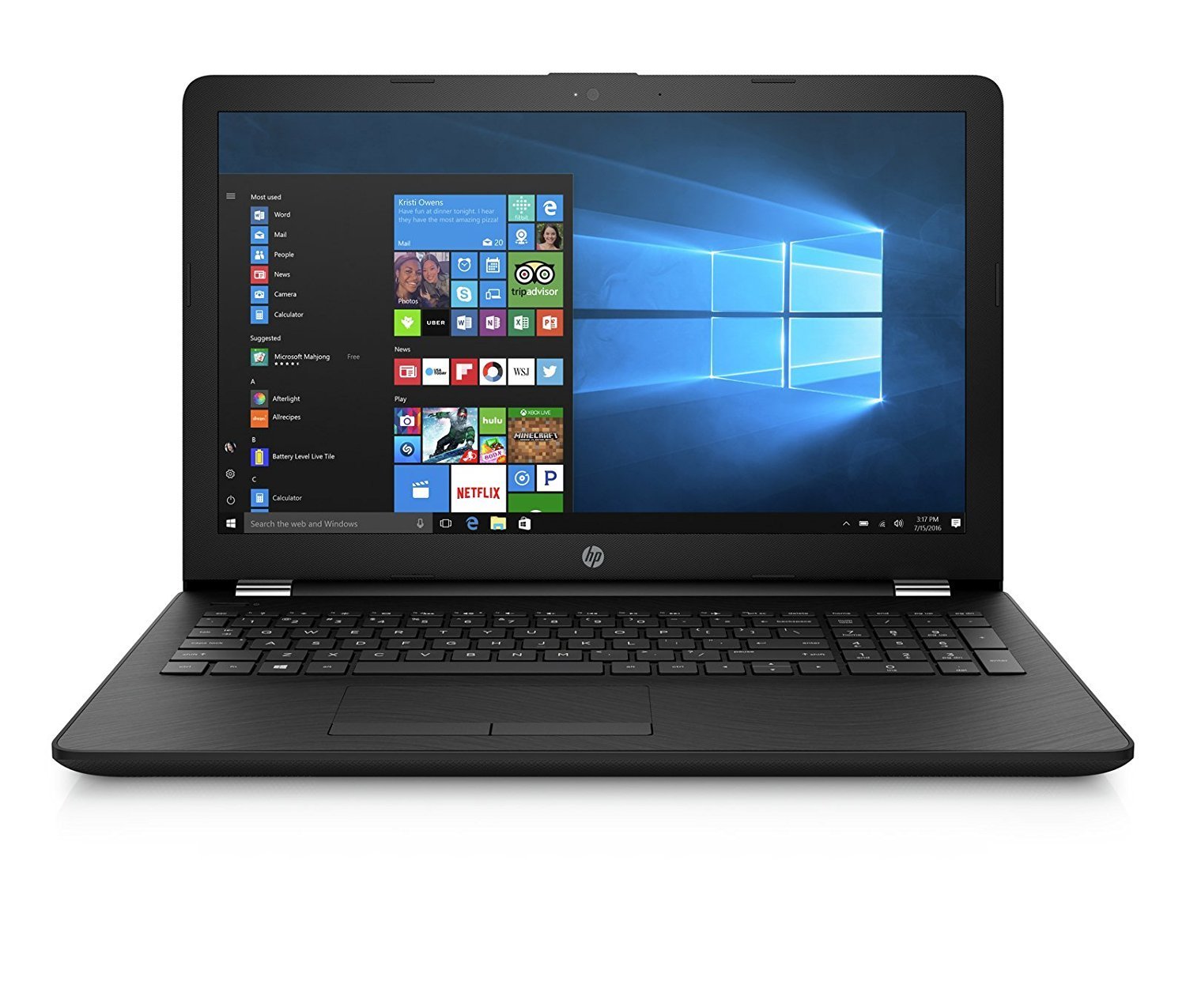HP 15-BS658tx 2017 15.6-inch Laptop (6th Gen Core i3-6006U/8GB/1TB/DOS/2GB GRAPHICS), Black