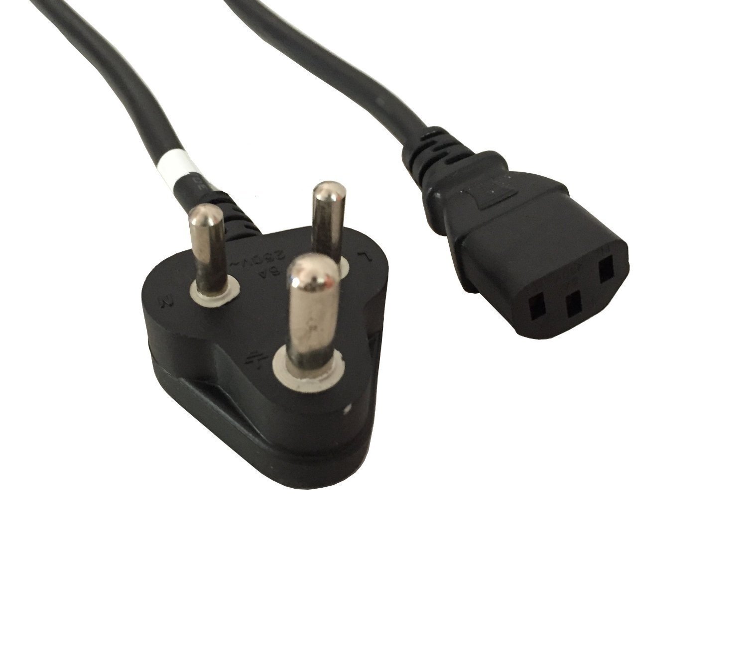 ClassyTek 3 Pin Computer Power Cord Cable for Computer PC SMPS 1.5 Meter or 4.9 Feet
