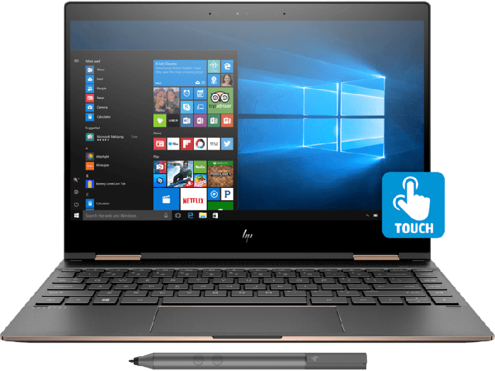 HP Spectre x360 Convertible 13-ae503TU 2018 13.3-inch Laptop (8th Gen Intel Core i7-8550U Processor/16GB/512GB/Windows 10 Professional/Intel UHD Graphics 620), Dark Ash Silver