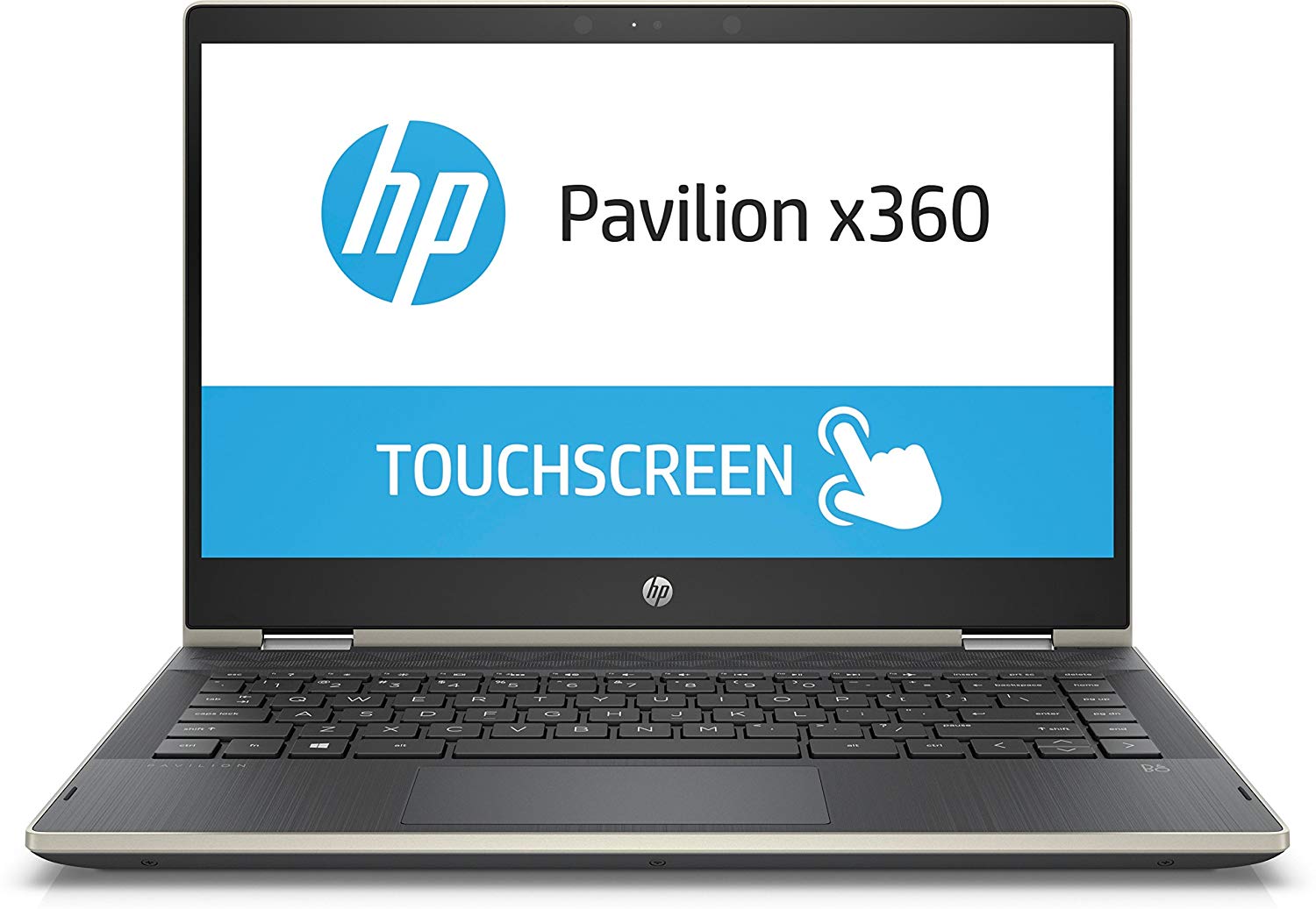 HP Pavilion x360 Core i5 8th gen 14-inch Touchscreen 2-in-1 Thin and Light Laptop (8GB/256GB SSD/Windows 10 Home/Pale Gold/1.67 Kg), 14-CD0081TU