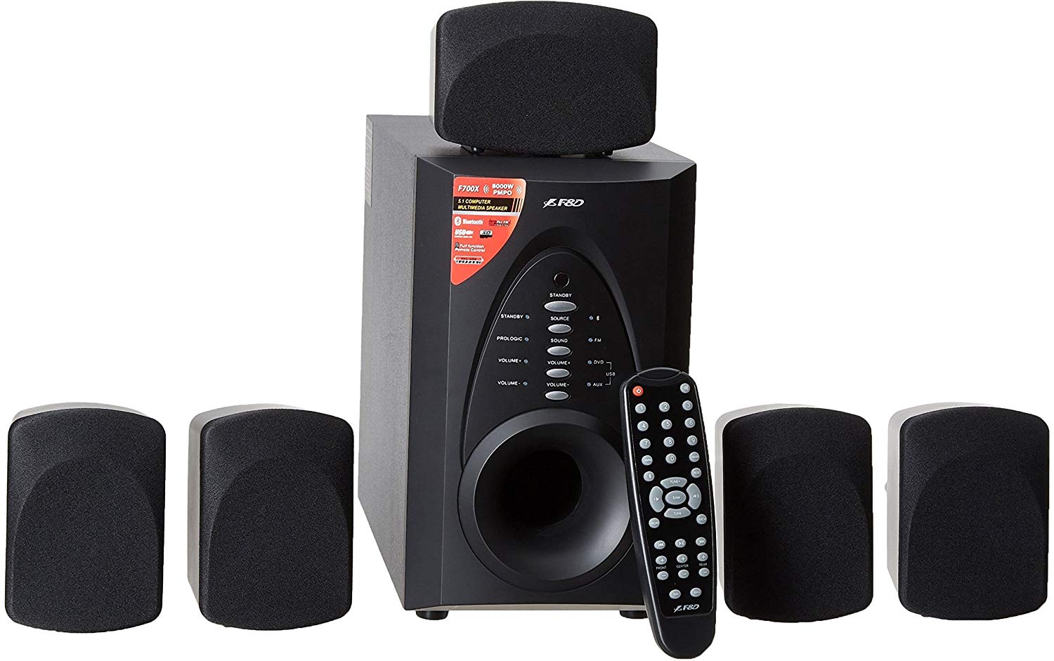 F&D 5.1 Channel 700X Speaker (Black)