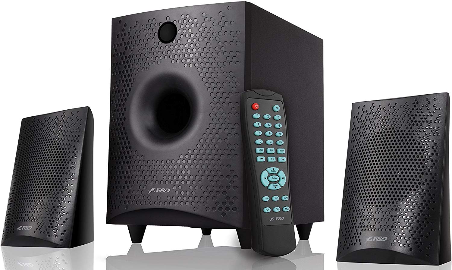FD F210X 2.1 Channel Multimedia Bluetooth Speakers (Black)