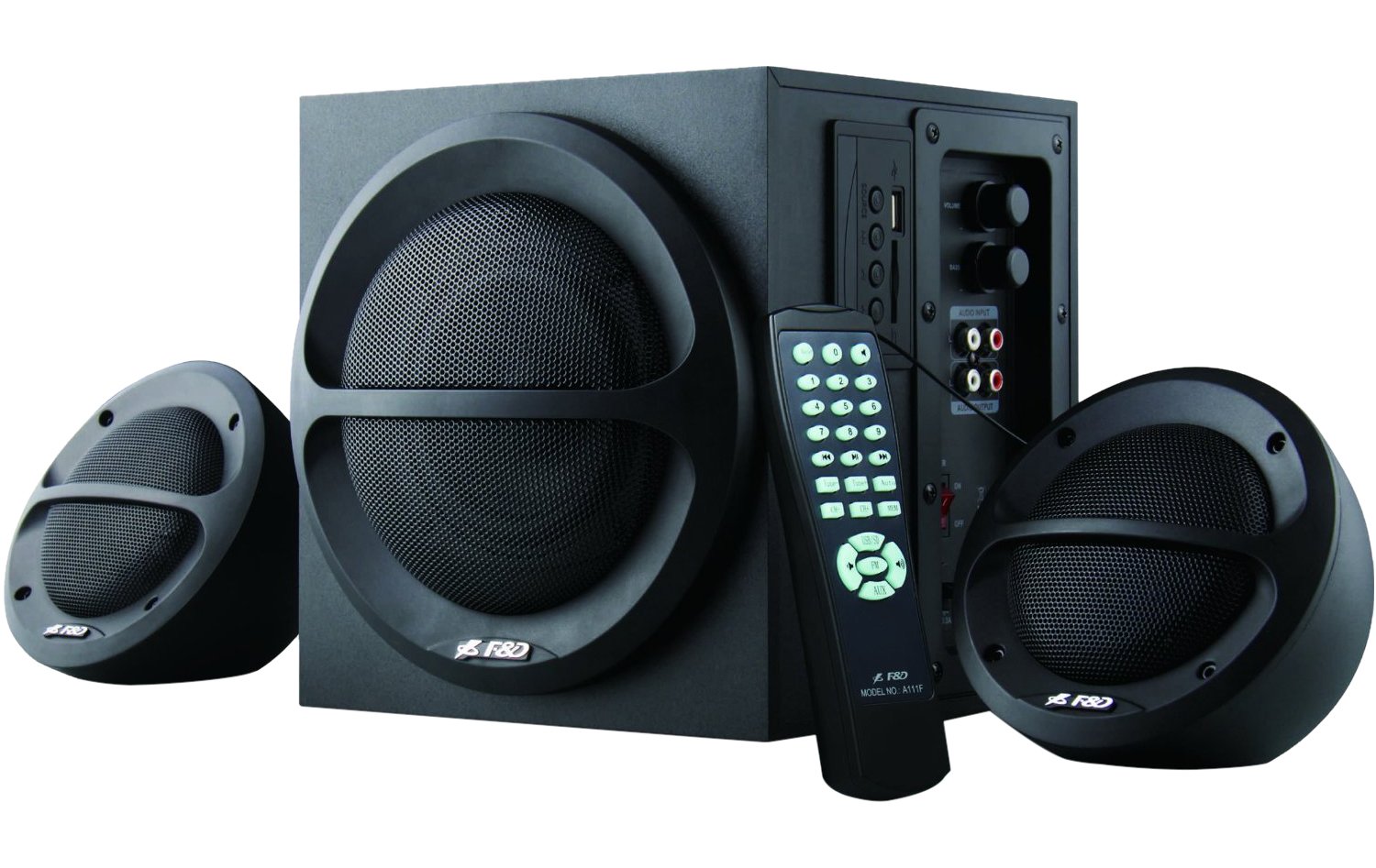 F&D A111F 2.1 Multimedia Speakers with Digital FM/USB/SD Reader