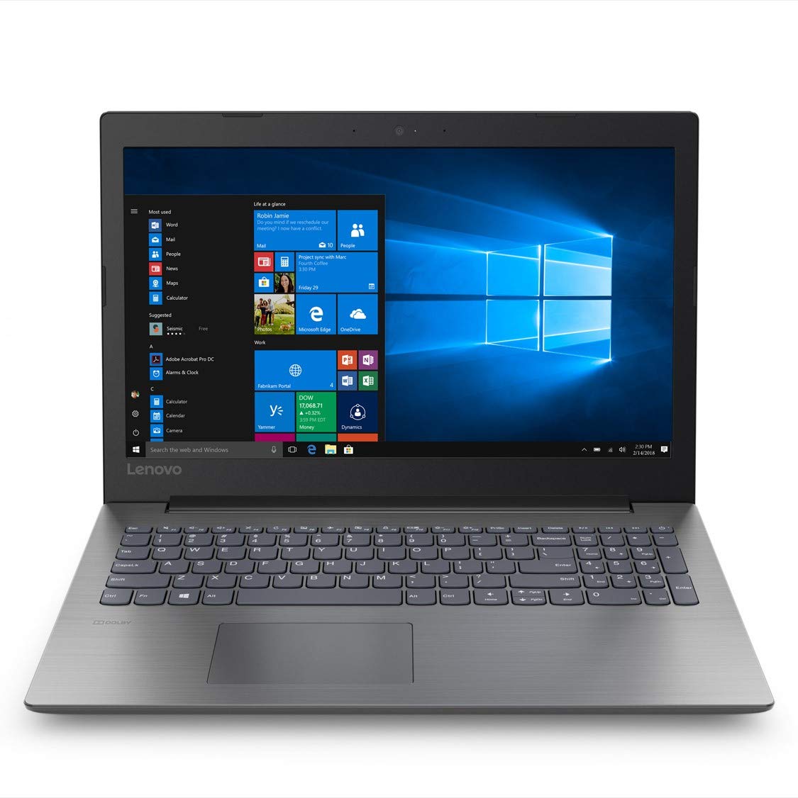 Lenovo Ideapad 330 Intel Pentium N5000 15.6-inchLaptop (4GB/500GB HDD/Windows 10 Home/Onyx Black/ 2.2kg), 81D100JCIN