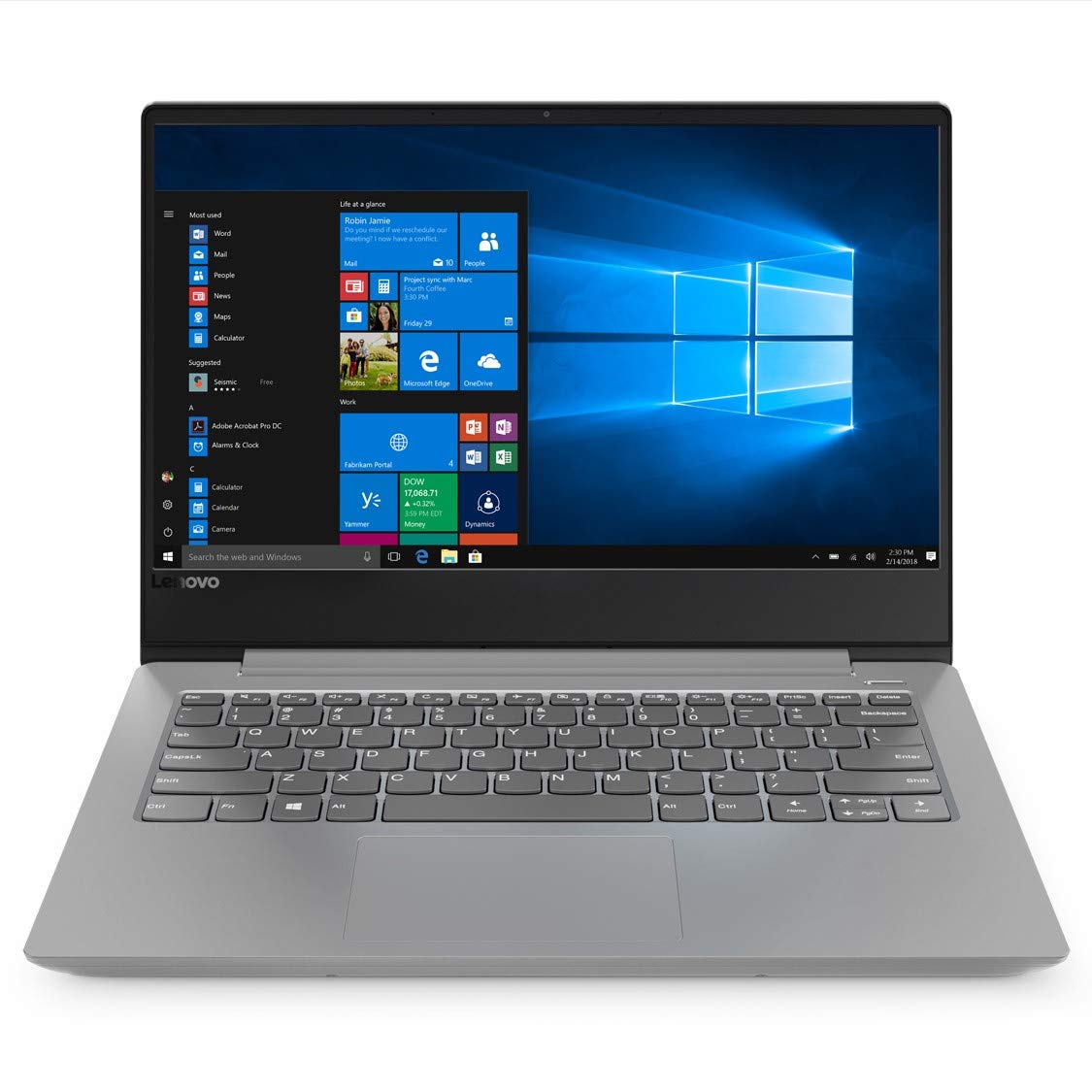 Lenovo Ideapad 330S 81F40165IN 14-inch Laptop (8th Gen Core i3-8130U/4GB/256GB/Windows 10/Integrated Graphics), Platinum Gray