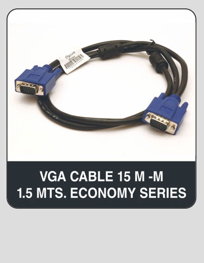 DYETON VGA CABLE 15 M-M 1.5Mts Economy series