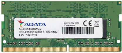 ADATA PC4-DDR4 8 GB (Dual Channel) Laptop RAM
