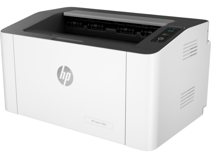 Black Laser HP 108W Printer / 1,200 x 1,200 dpi