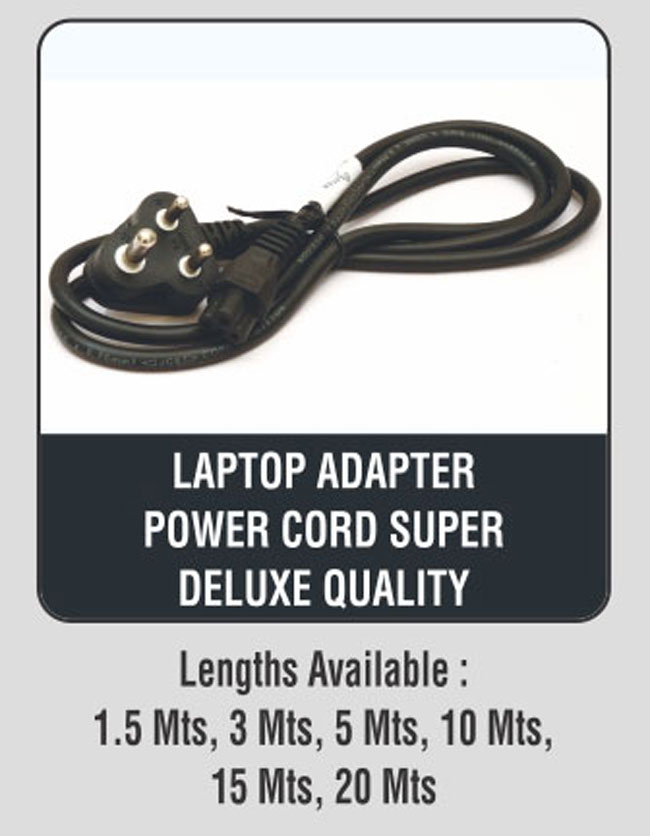 DYETON Laptop Adapter power cord/Super Delux Quality/1.5Mts