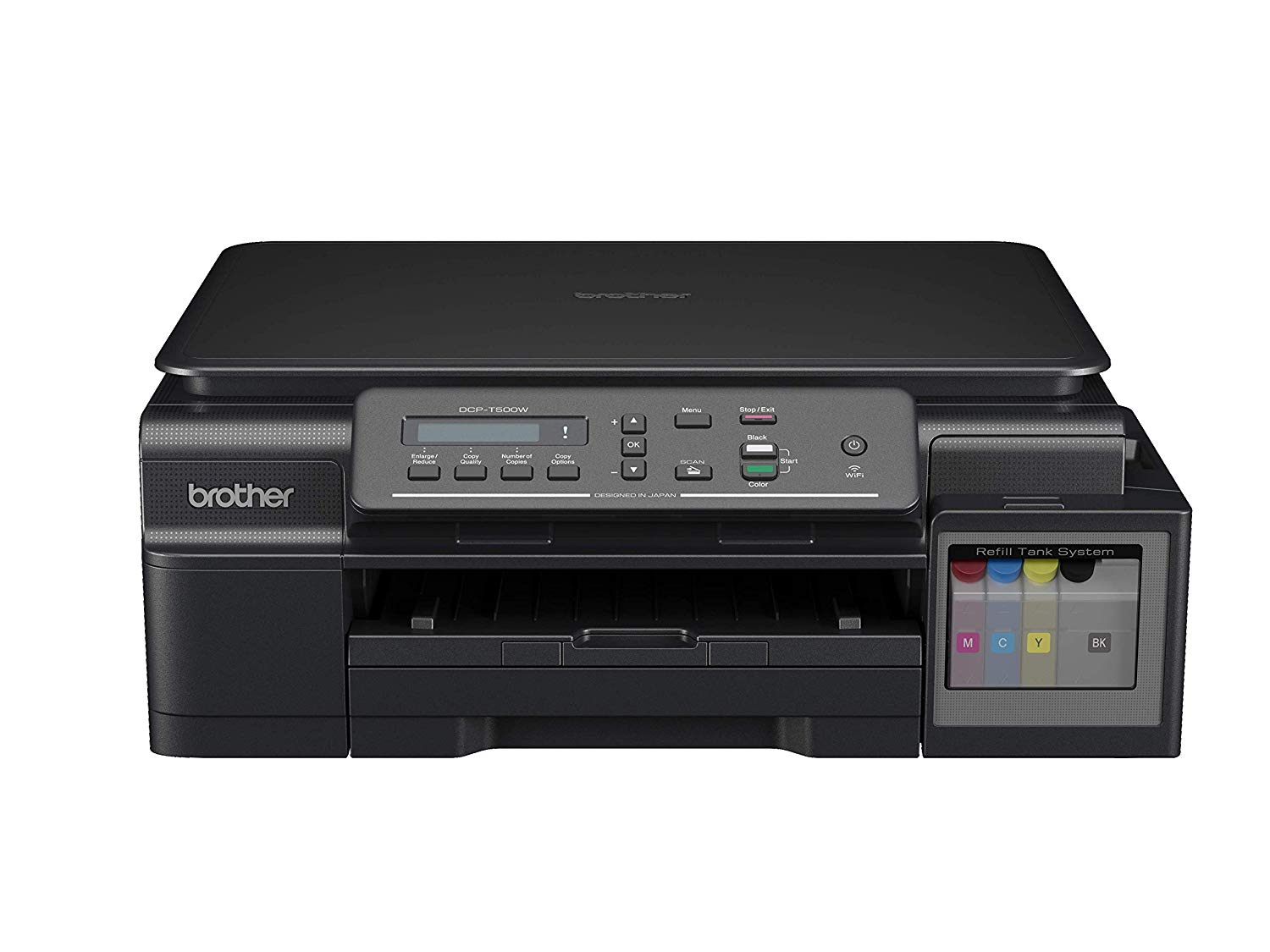 Brother DCP-T500W All-in-One Wireless Ink Tank Colour Printer/All-in-One (Print, Scan, Copy, Fax)/Connectivity - Wi-Fi, USB