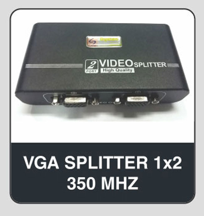 DYETON VGA SPLITTER 1*2 350 Mhz