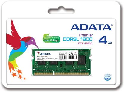 ADATA PREMIER DDR3 4 GB (Single Channel) Laptop RAM