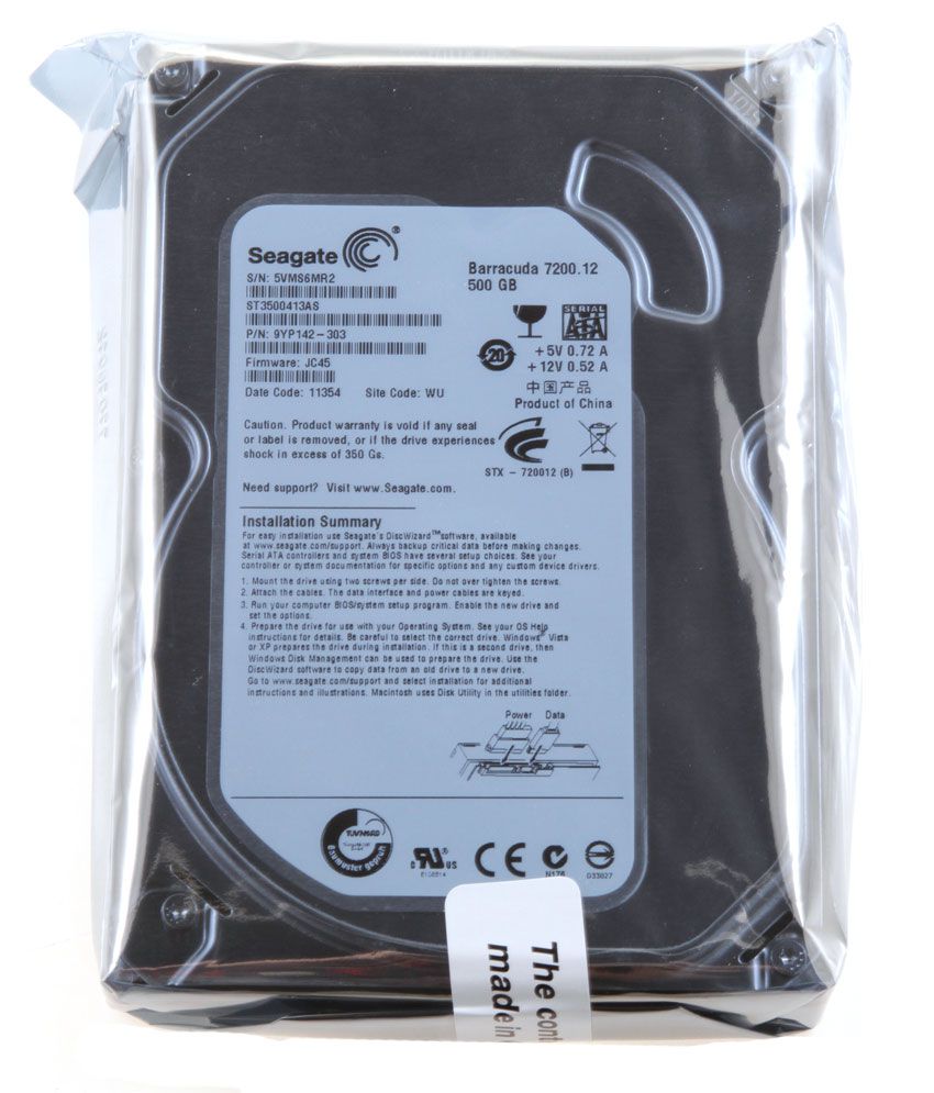 Seagate 500 GB Desktop SATA Internal Hard Drive