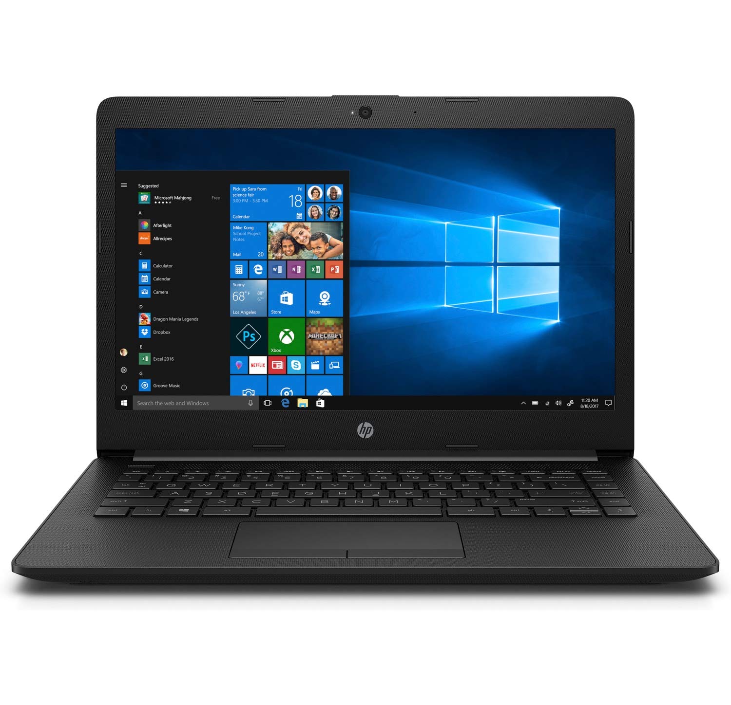 HP Laptop 14S-CK0119TU /7th Gen I3 7020U/ 4GB /1TB Intel HD Graphics /WIN10/ Island KBD 14" HD/JB