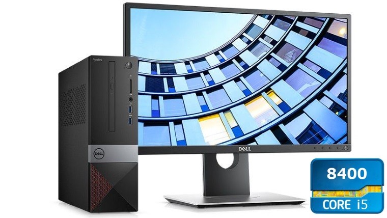 Dell Vostro 3470- Desktop i5-8400 8th Gen./4GB /1TB/DVD/ 19.5”Monitor/Keyboard & Mouse/Ubuntu/ WiFi/BT/3 Years Warranty