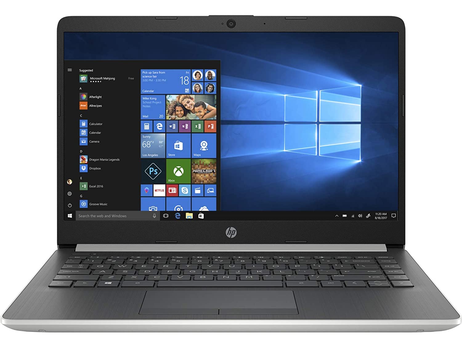 HP 14 - DK0093AU Laptop Ryzen 5 3500U/8GB/1TB HDD + 256GB SSD/Win 10/Microsoft Office 2019/Radeon Vega 8 Graphics) 1 year warranty with bag
